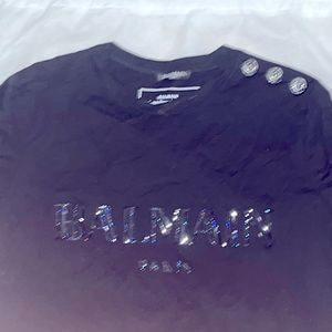 BALMAIN m glitter t shurt